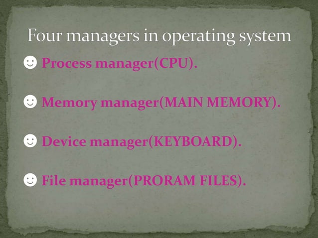 operating system | PPT