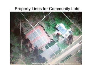 Property Lines for Community Lots 