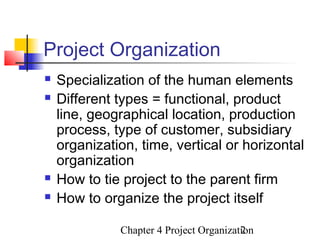 Project organization | PPT