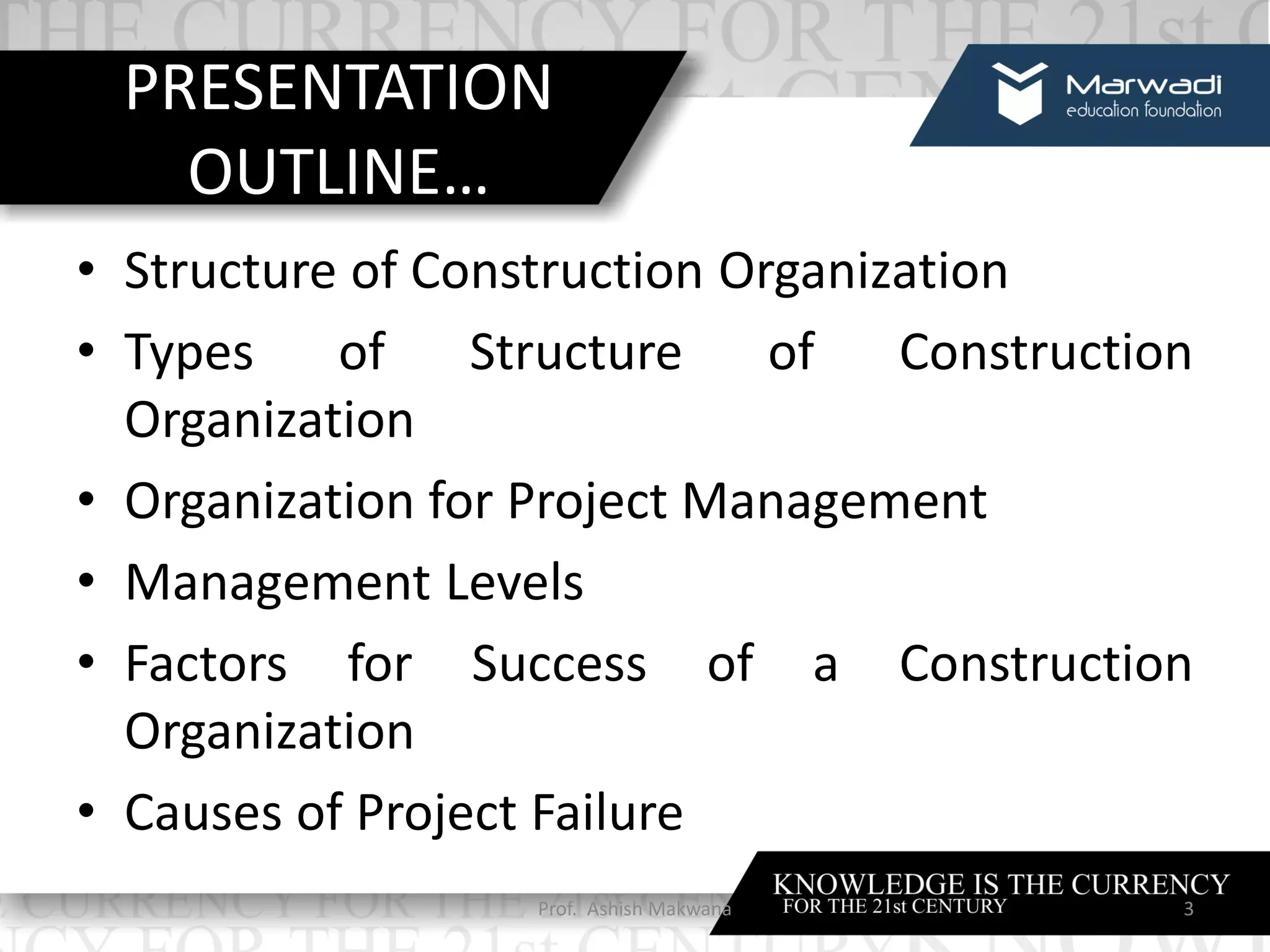 Project organization_Construction Management (2180611) (Semester-8 ...