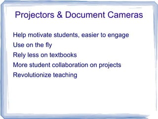 Projectors & Document Cameras ,[object Object]