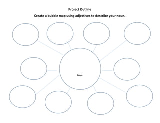 Project Outline
Create a bubble map using adjectives to describe your noun.

Noun

 