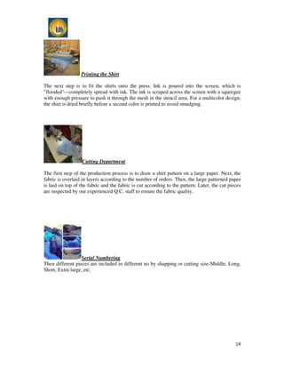 Production process of Shirt | PDF