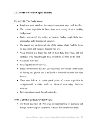 Research Project Report on Growth of Venture Capital Finance in India ...
