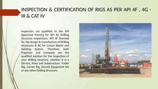 Api 4f Project Plan for Drilling Rig Workshop .pptx