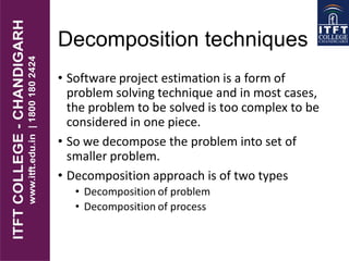 ITFT - Project planning | PDF