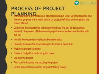 Define Project Planning Project Planning | Accounting | PPTX