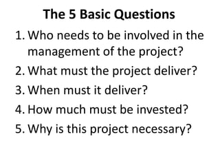 PROJECT PLANNING AND MANAGEMENT | PPT