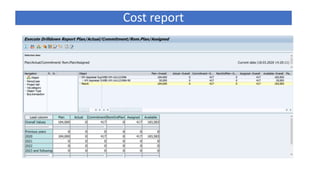 Cost report
 
