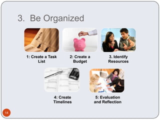 3.  Be Organized 14
