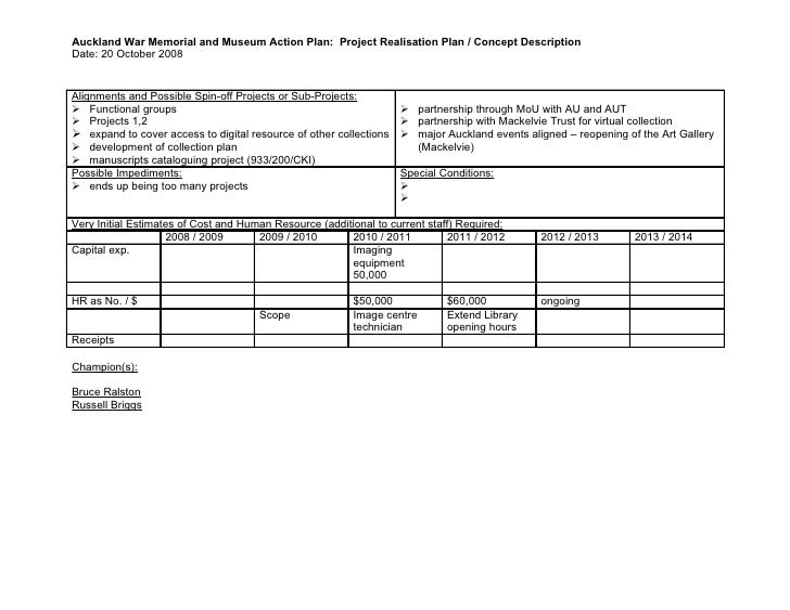 project planning template