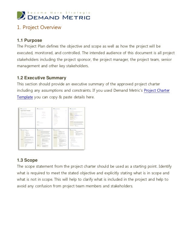 project plan template
