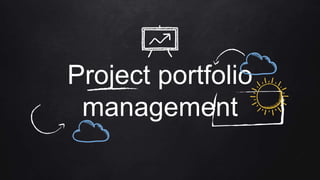 Project portfolio
management
 