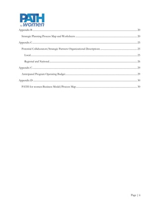 Situational Analysis
Organizational Background
Michelle Berlin M.D., M.P.H. an Oregon Health and Sciences University (OHSU) physician and researcher,
founded the Policy Advisory Toward Health (PATH) for women in 2004. PATH for women was a response to
the critical need for current, evidence-based information concerning women’s health for use toward policy
implementation and it is now a strategic partnership between the OHSU Center for Women’s Health (CWH)
and Portland State University’s Women, Gender, and Sexuality Studies Department (WGSS). PATH for
women’s revised mission is to provide accurate, high-quality community driven research, data, and analysis to
inform women’s health policy and to serve as an independent source of data, analysis, and coalition capacity-
building for the public, advocates, and policymakers.

PATH for women has expanded from its original emphasis on creating and translating scientific research to
inform women’s health policy to include coalition capacity building and community outreach. As a result,
PATH for women has two divisions (see Appendix A). One focuses on research and the other focuses on
outreach. The outreach division is housed at WGSS and it aims to develop meaningful relationships with
interested community members, community organizations, public health professionals, educators, and
policymakers regarding issues facing women in Oregon, such as Women with Diabetes and Women with
First Trimester Prenatal Care. The outreach division draws its evidenced-based health related information
from the Making the Grade on Women’s Health: A National and State-by-State Report Card (Report
Card).

The Report Card has been published since 2000. The 5th edition, and most current Report Card evaluates 34
health status and 68 health policy indicators and assesses progress in reaching key benchmarks and policy
objectives for each state and for the nation as a whole. Oregon is currently demonstrating a failing grade in
two indicators: Women with Diabetes and Women with First Trimester Prenatal Care.

The research division is housed in CWH where Michelle is a lead author of the aforementioned Report Card
(see http://hrc.nwlc.org/). The research division aims to serve as a national and regional resource for data
analysis, including the provision of accurate and current research concerning women’s health and evidence-
based analysis of key issues that specifically affect efficiency, cost, and outcomes of the health of women.




                                                                                                       Page | 1
 