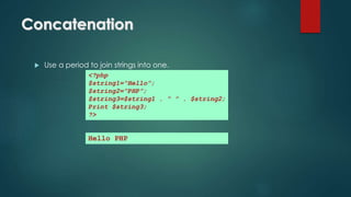 PHP | PPT