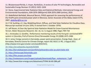 Study of Large Scale Grid interactive Solar PV power plant | PPTX