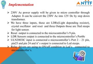 Street light controlling using Microcontroller | PPTX