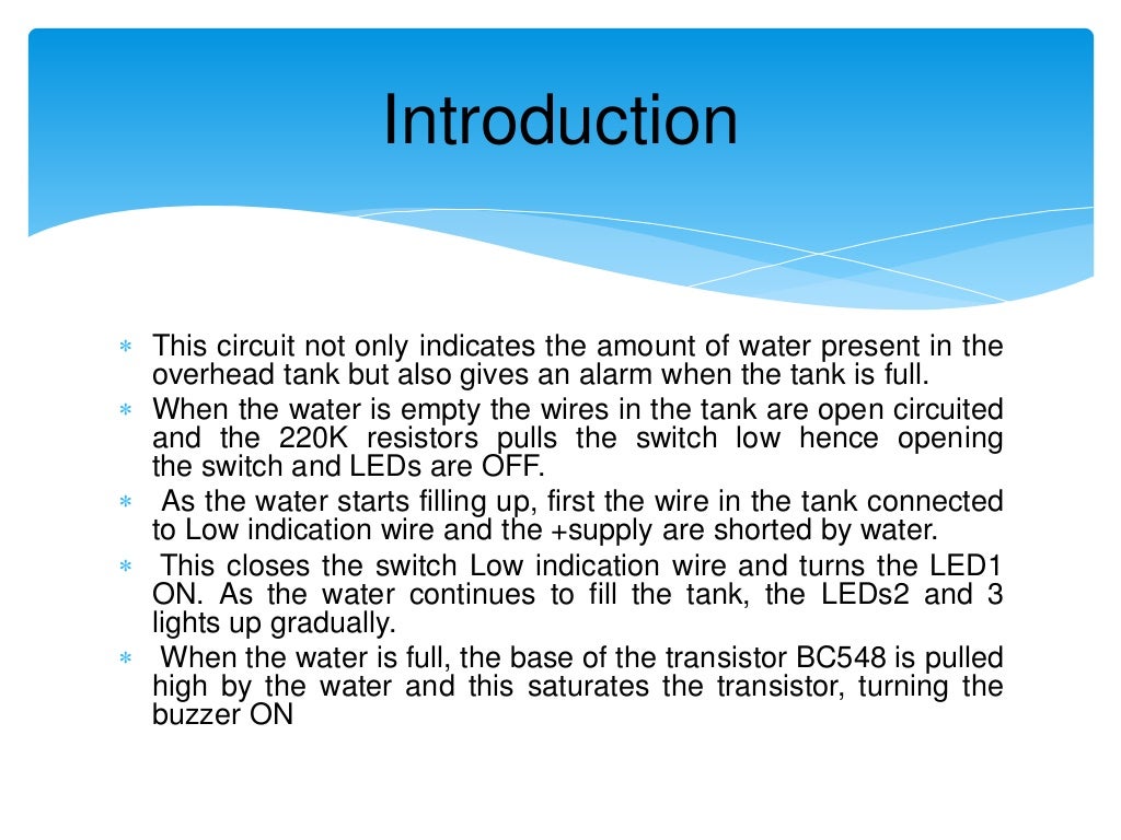 Water Level Indicator Project Presentation