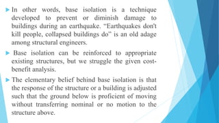 Project ppt on earthquake resistant building structure | PPTX