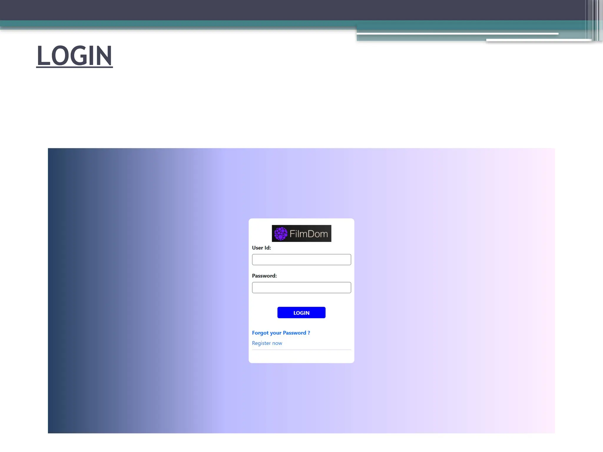 LOGIN
 
