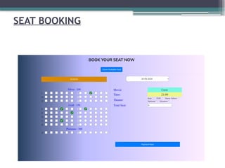 SEAT BOOKING
 