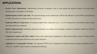 PROJECT PPT.Wallace tree multiplier using Adder | PPTX
