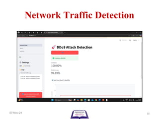 Ddos detection using machine learning pptx | PDF