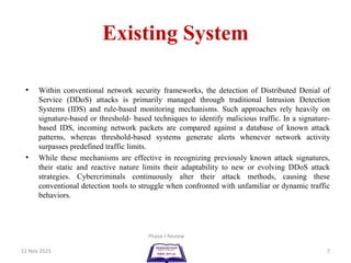 Ddos detection using machine learning pptx | PDF