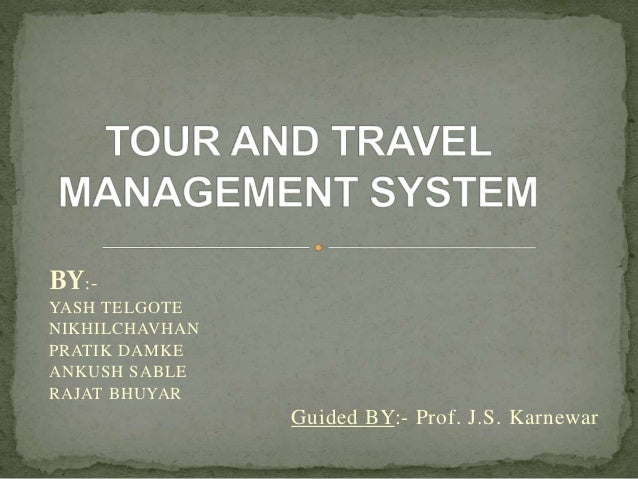 tour and travel management ppt free download