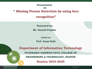 face recognation by using machine,ai,deeo=plerning | PPT