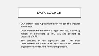 Project PPT Weather App.pptx by bsc students | PPTX