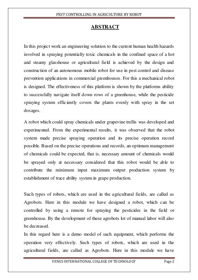 agriculture project report
Agriculture Robot report agriculture project report
Agriculture Robot report
