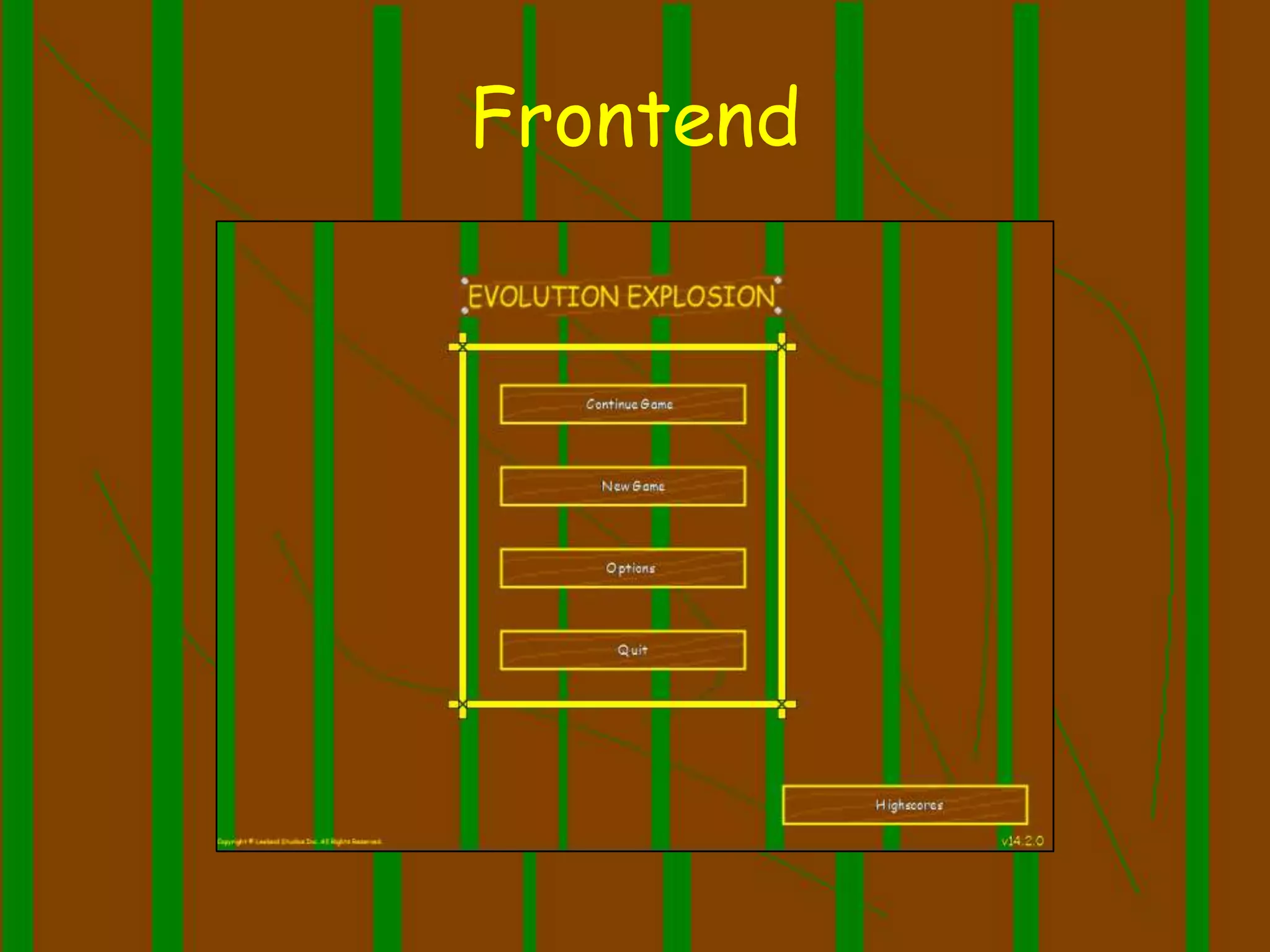 Evolution Explosion - Final Year Project Presentation