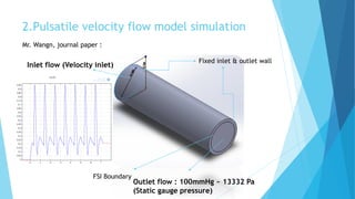 Numerical simulation of blood flow in flexible arteries using Fluid ...