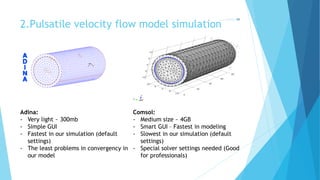 Numerical simulation of blood flow in flexible arteries using Fluid ...