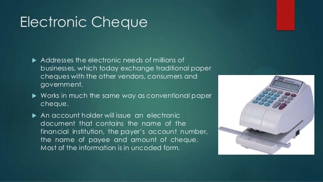 Essay on electronic payment systems
