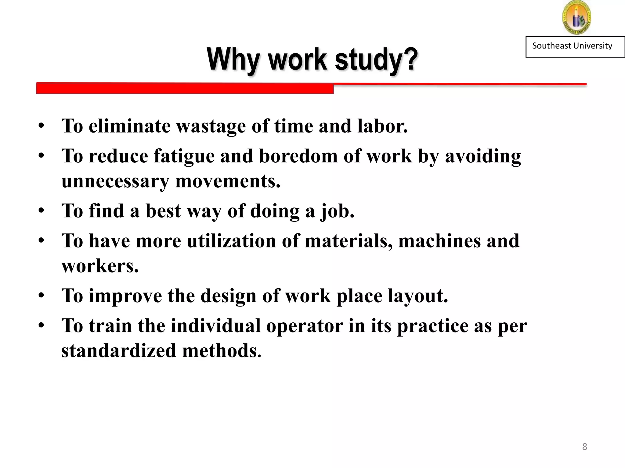 Effect of work study & time study on production and quality | PPTX