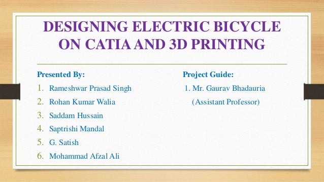 electric bike ppt