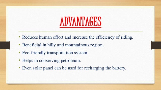 electric bike ppt