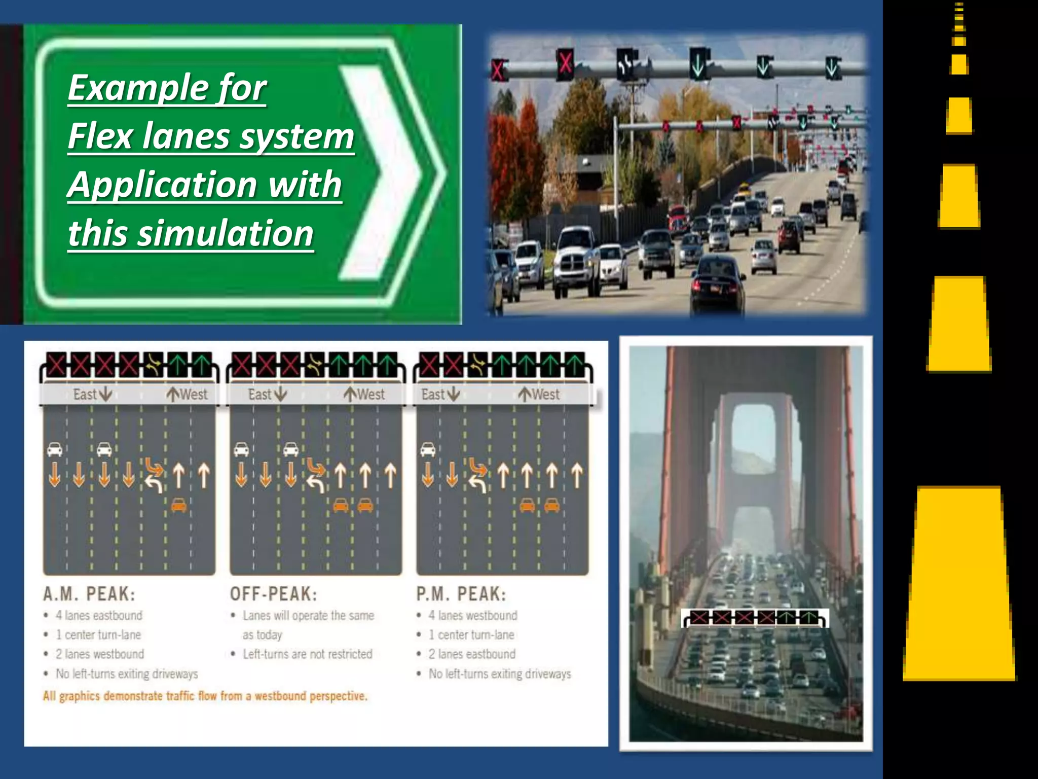 14
Example for
Flex lanes system
Application with
this simulation
 