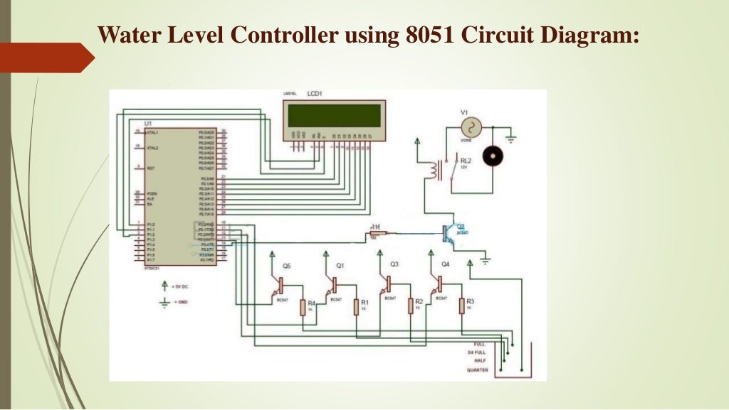 water level controller using 8051 microcontroller