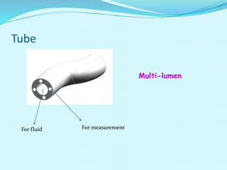 Tube
For fluid For measurement
Multi-lumen
 