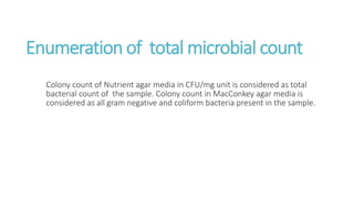 Isolation , Identification and Enumeration of Bacteria from Street Food ...