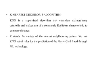 CREDIT CARD FRAUD DETECTION | PPTX