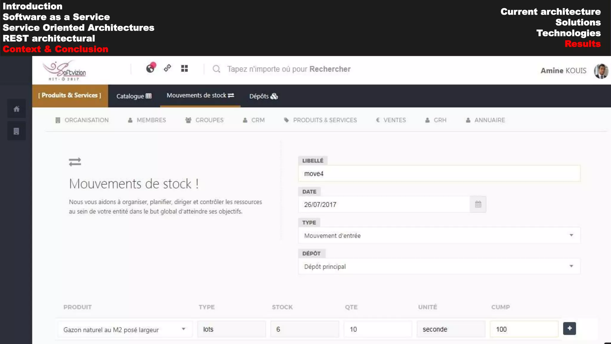29
Introduction
Software as a Service
Service Oriented Architectures
REST architectural
Context & Conclusion
Current architecture
Solutions
Technologies
Results
 