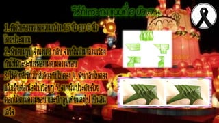 วิธีทำกระทง แบบที่ 3 หัวขวำน)
 