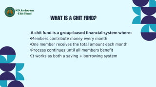 Understanding Chit Fund Schemes and Plans for Regular Income and ...