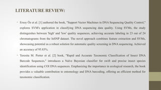 Dna sequence of Classification PROJECT PRESENTATION 2.pptx