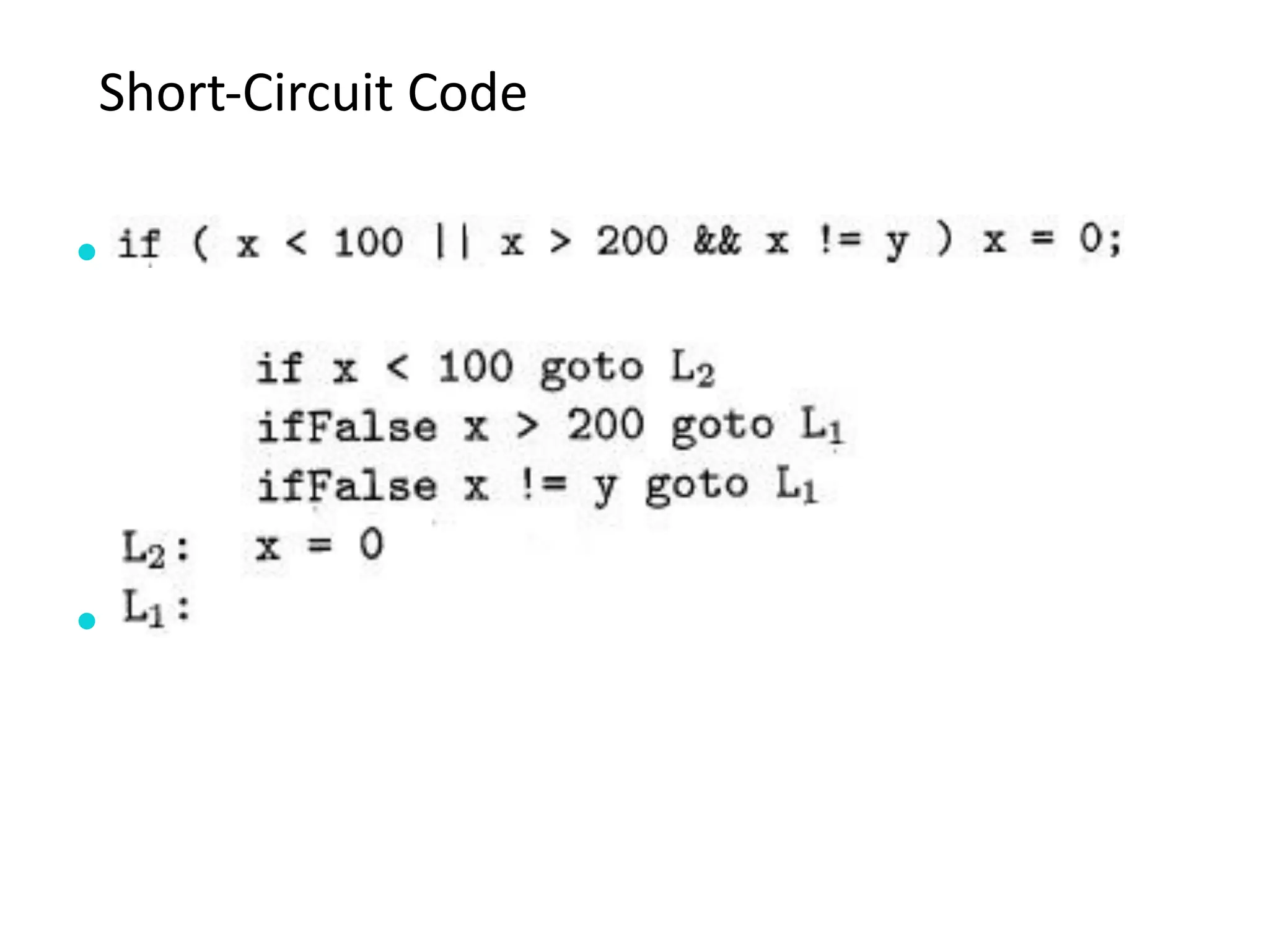 Short-Circuit Code


 