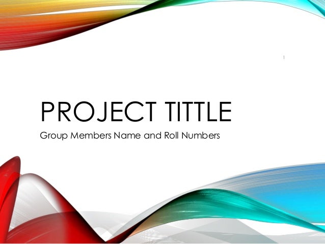 project presentation template